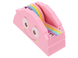 Dispensador De Fita Adesiva Rosa, Em Plástico E Metal, 11,00 X 6,00 4,20 Cm, Com Base Estável Para Embrulho Present Es (1 Conjunto).