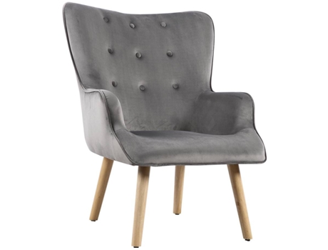 Sillón estilo escandinavo ''Odense'' -  73 x 81 x 92.5 cm - Gris