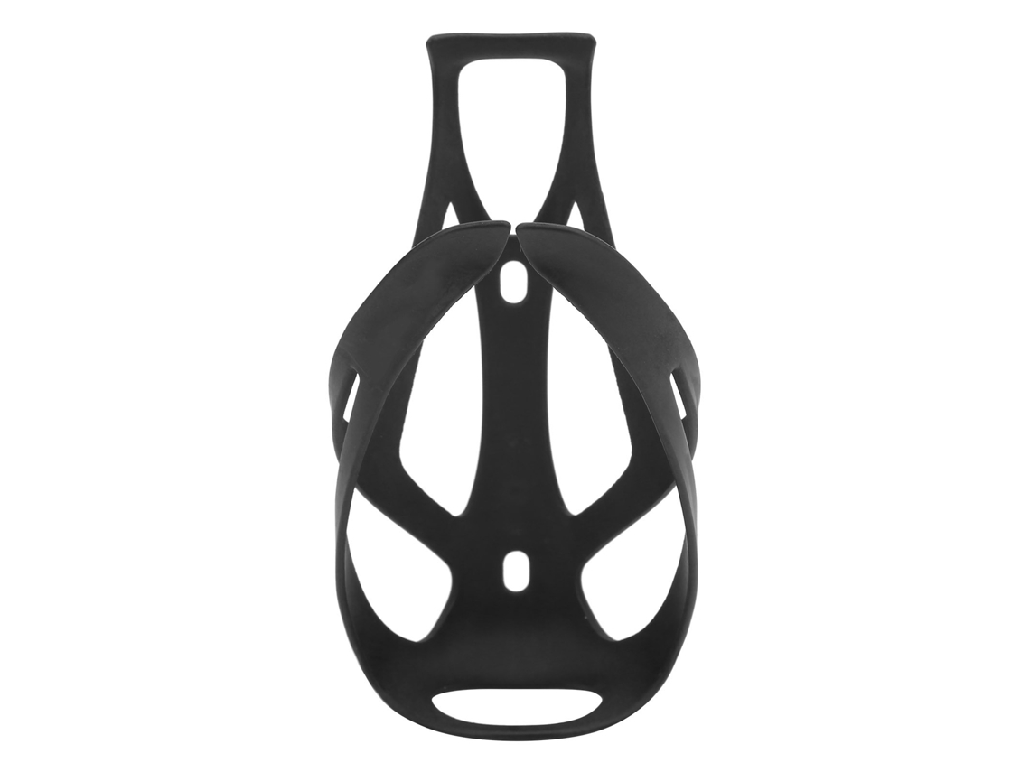 Suporte de Garrafa Mali com Retenção Segura para Bicicleta em Fibra de Carbono e Nylon Preto