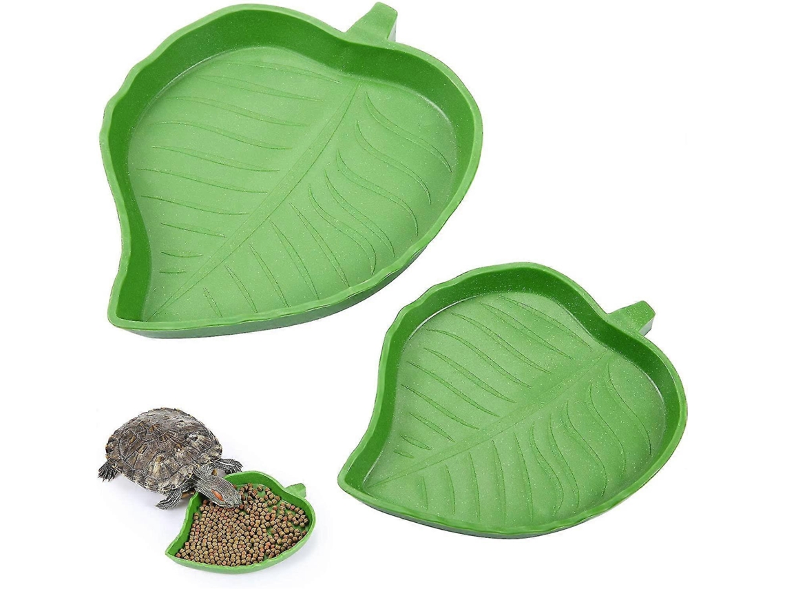 Conjunto com 2 Comedouros e Bebedouros para Répteis, Ideais para Tartarugas Rastejantes Ou Pequenos Répteis, em 2 Tamanhos AQUAFORGE