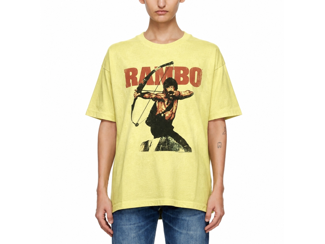 Rockinstone Rambo Movie Rambow Heather Yellow Adult T-shirt Size:xxxl