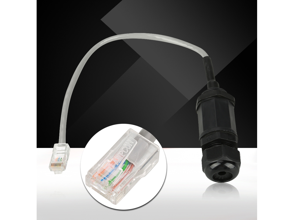Laxiscreed Conector Rj45 Ip67 Em Plástico Water-proof Para Redes Domésticas