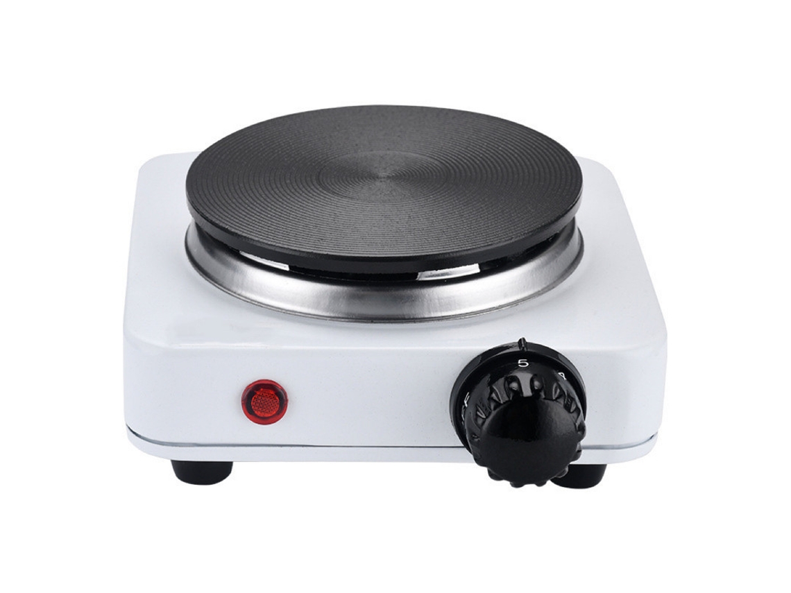 Hob 1000 W Aço Inoxidável com Termostato Ideal para Acampar Branco ZYBLSSBB