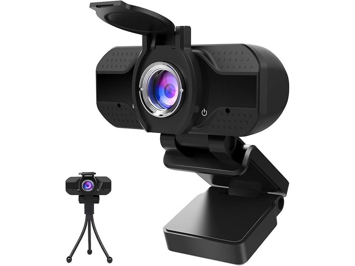 Lurelia Webcam Vsm-47, Full Hd 1080p, Microfone, Preto, Usb, Imagem Nítida, Para Pc E Videochamadas