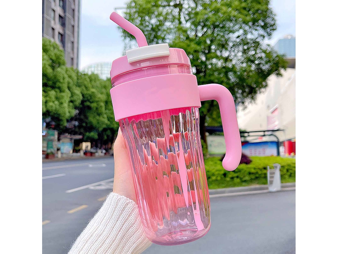 Garrafa de Água Portátil com Canudo 920ml Grande Capacidade S/MARCA