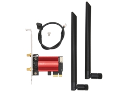 Placa De Rede Pcie Ax1800 Pro 1800mbps Bluetooth 5.2 Wifi 6 Gigabit Ethernet Para Jogos De Vídeo Hd Aquaforge