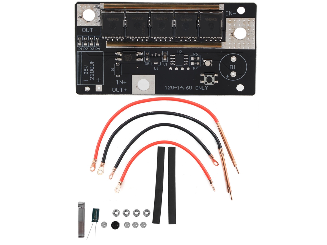 Placa de circuito pcb soldador a ponto diy portátil para bateria 12v com acessórios