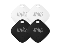 Wyngs Smart Air Tag, Localizador De Chaves (compatível Apenas Com Iphone) - Preto/branco - Conjunto De 4
