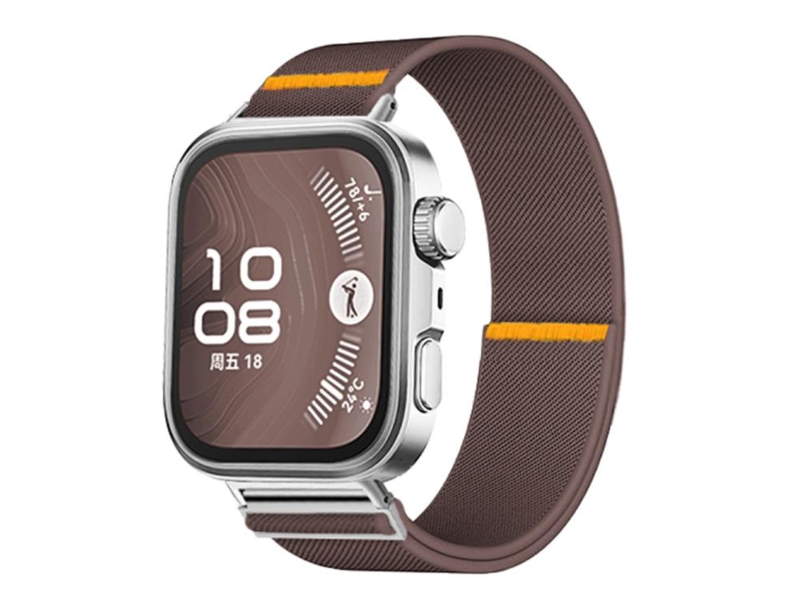 Bracelete para Huawei Watch Fit 3 / 4 / 4 Pro Nylon Elástico Ajustável Roxo Esfumaçado XIAOMOYU