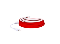 Fita Led Neon Regulável 220 V, Vermelha, Semicircular, 180 Mm, 7,5 W/m, Corte A Cada 100 Cm, Ip67, À Medida 50 M