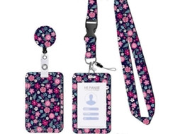 Porta-crachá Retrátil Vertical Com Cordão Para Pescoço, Ideal Para Mulheres, Para Guardar Chaves, Documentos Escolares E De Trabalho.