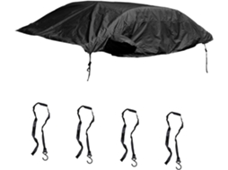 Para-sol preto para carro com proteção UV e isolamento térmico. Acessórios automotivos.
