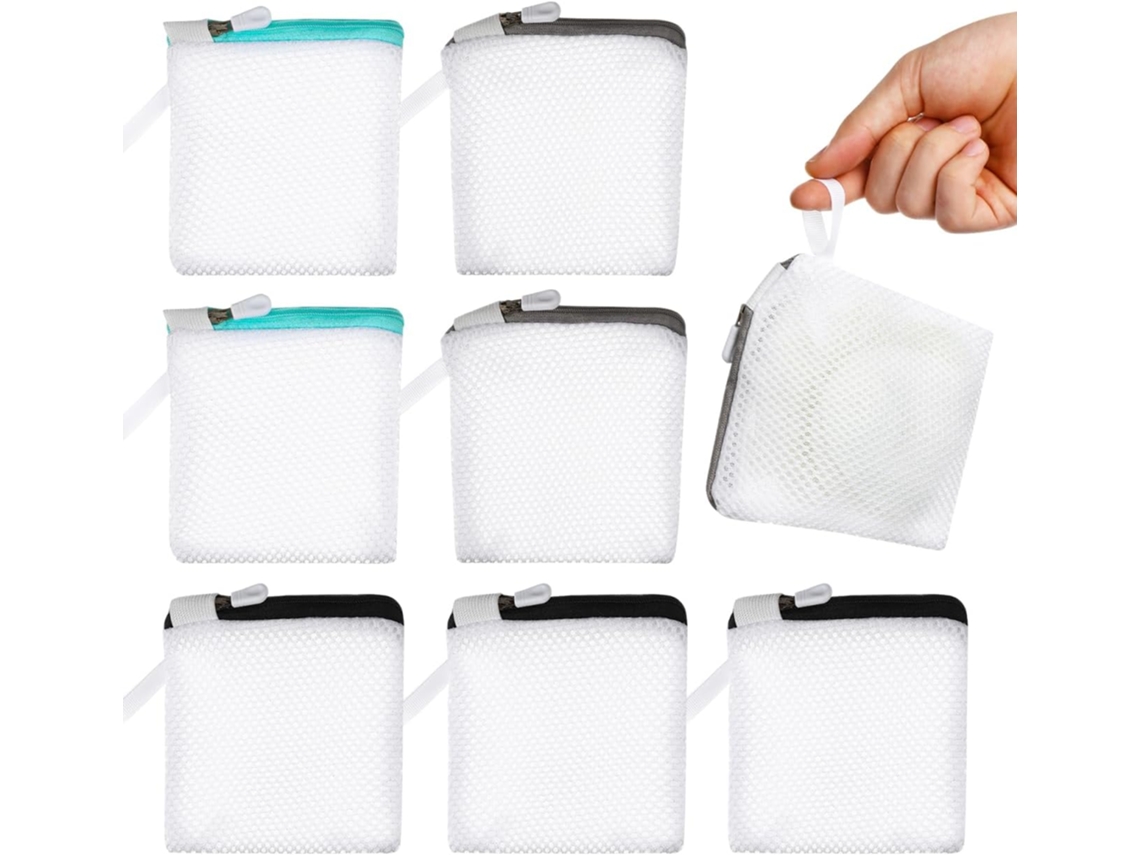 Pacote Com 8 Mini Sacos De Malha Para Lavagem De Roupa Delicada, Medindo 4,7 Polegadas (aproximadamente 12 Cm)