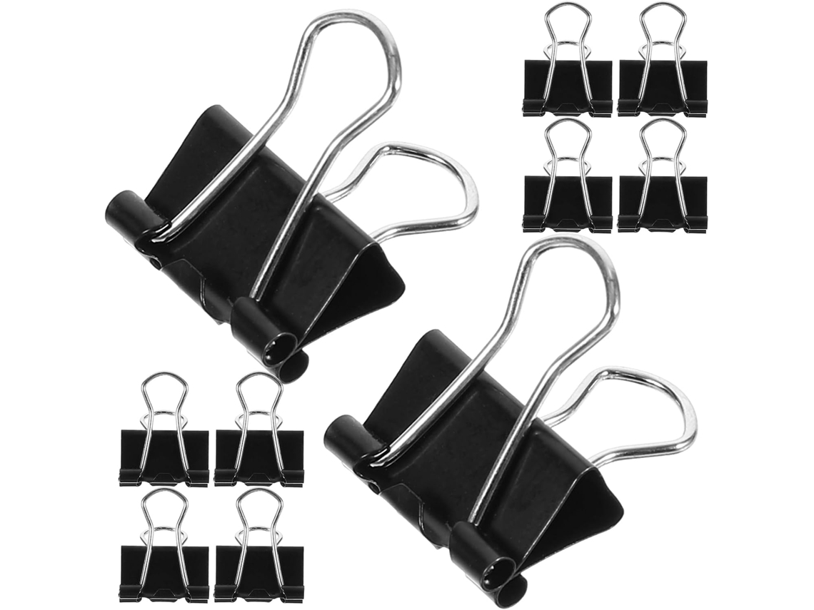 Clips De Metal Pequenos Villcase 15mm, Pacote Com 100 Unidades, Para Fixar Documentos E Arquivos Em Ambientes De