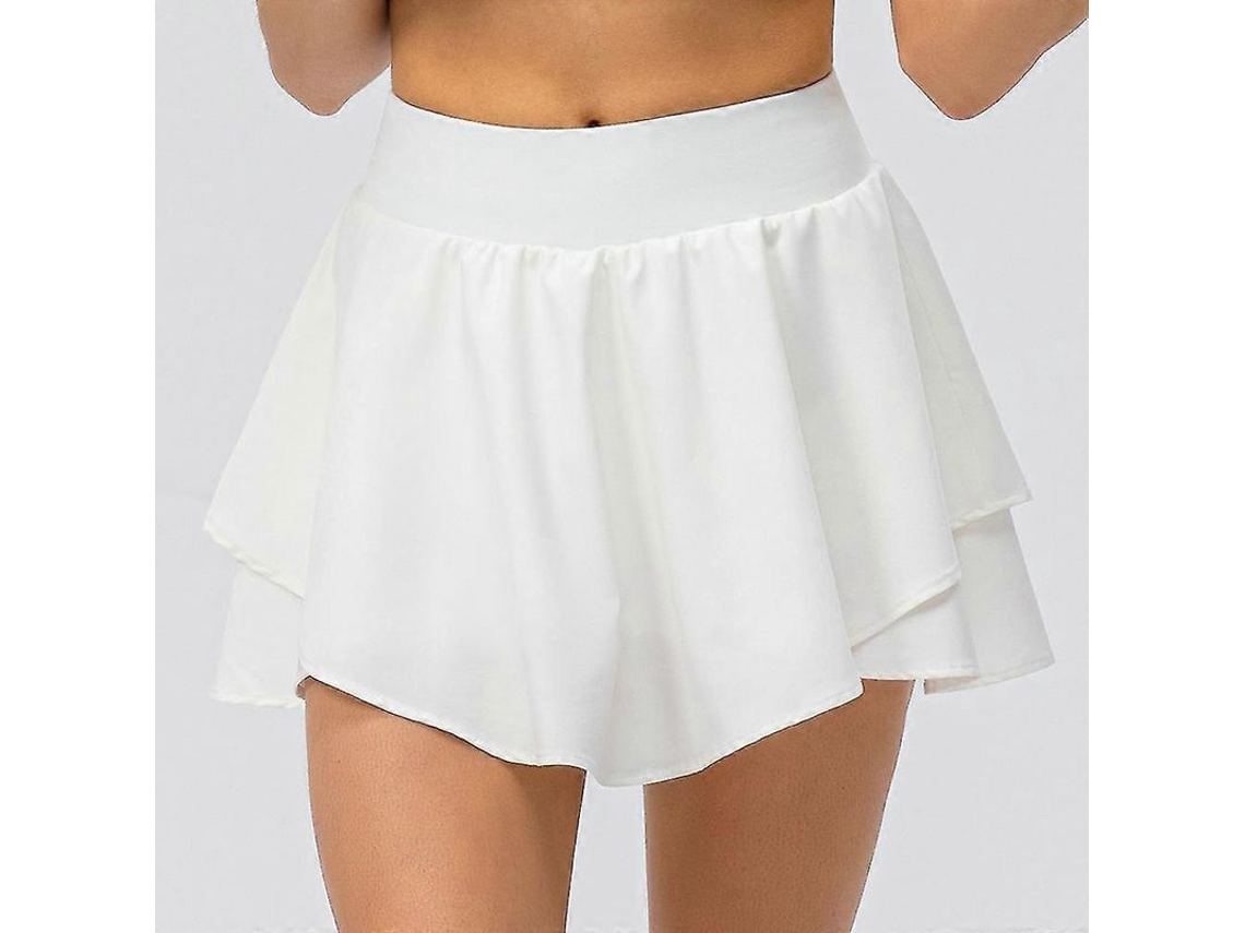 Saia esportiva longa Fasst, com bolso, cintura alta, fitness, tamanho real