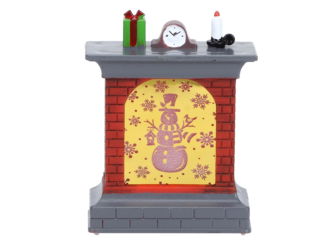 Lâmpada Led Chimenea Natalina Decoração Mesa Casa