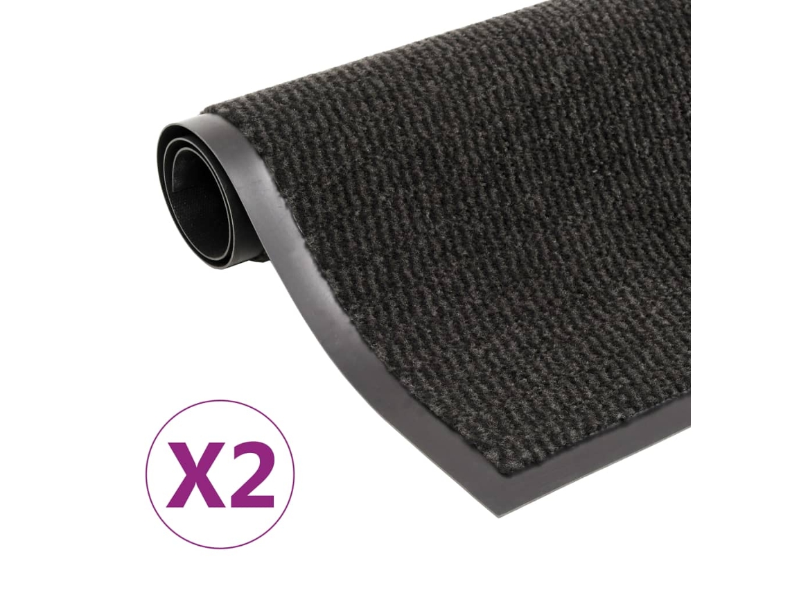 Door Mat, Door Mats Vidaxl Preto Tecido (80 X 120 Cm)