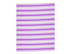 10 Unidades Espiras De Encadernação Com 30 Buracos De Plástico Pp Roxo 10mm
