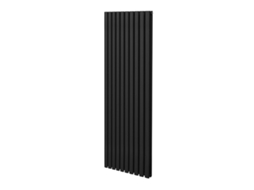 Radiador Coluna Oval Preto 1800×600 Mm Em Aço Carbono Com 8026 Btu, Revestimento Triplo E Garantia 15 Anos
