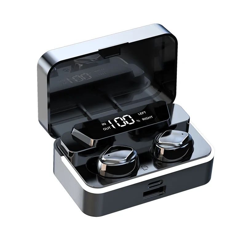 (preto) Fones De Ouvido Bluetooth Sem Fio Com Microfone, Fones De Ouvido Intra-auriculares Estéreo Esportivos