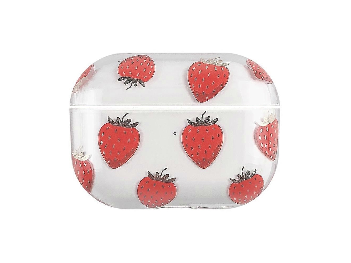 Camada protetora rígida de policarbonato com estampa de frutas em tom bronze para fones de ouvido AirPods Pro GIECY (f01)
