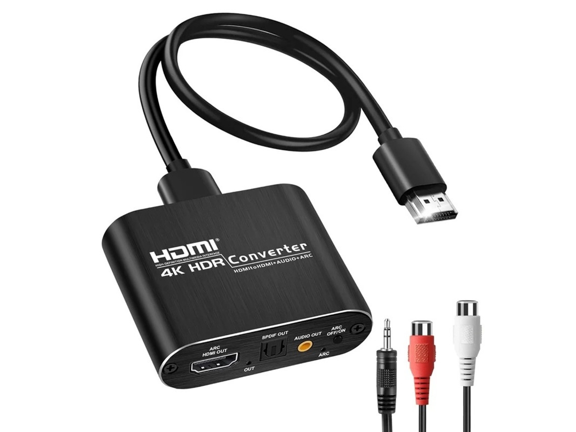 4k60hz Hdmi Audio Extractor Splitter Supports Optical Toslink, Spdif, 3.5mm Aux Stereo Output 1080p Full Hd, 3d Ps5, Xbox Series X Yizhood
