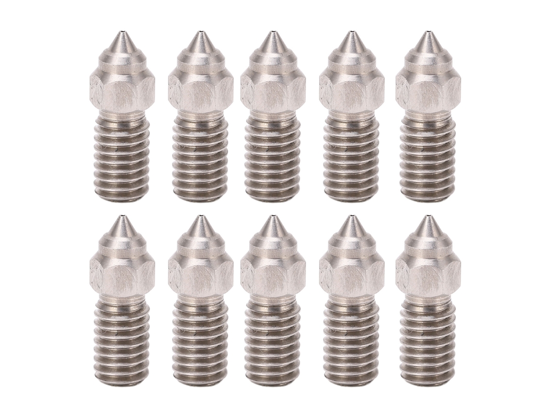 Kit Bicos De Aço Inoxidável De Alta Vazão 0.4mm Para Impressora 3d Neptune 4 Pro