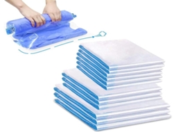 Sacos de Vácuo Lurelia 12 Un. Para Roupas E Roupa De Cama, Pa+pe, Reutilizável E Hermético