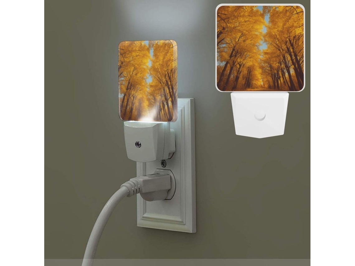 Luzes Noturnas Externas Com Luz Branca Quente E Luminária Noturna Pequena Banheiro, Corredor, Quarto E Escadas