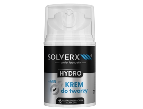 Creme Facial Masculino Solverx Hydro, 50ml