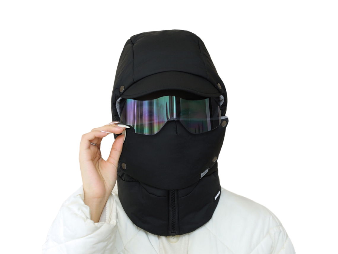 Máscara De Esqui Facial Completa, Balaclava À Prova De Vento E Poeira Para Atividades Ao Ar Livre Com Óculos De Esqui Para Homens E Mulheres