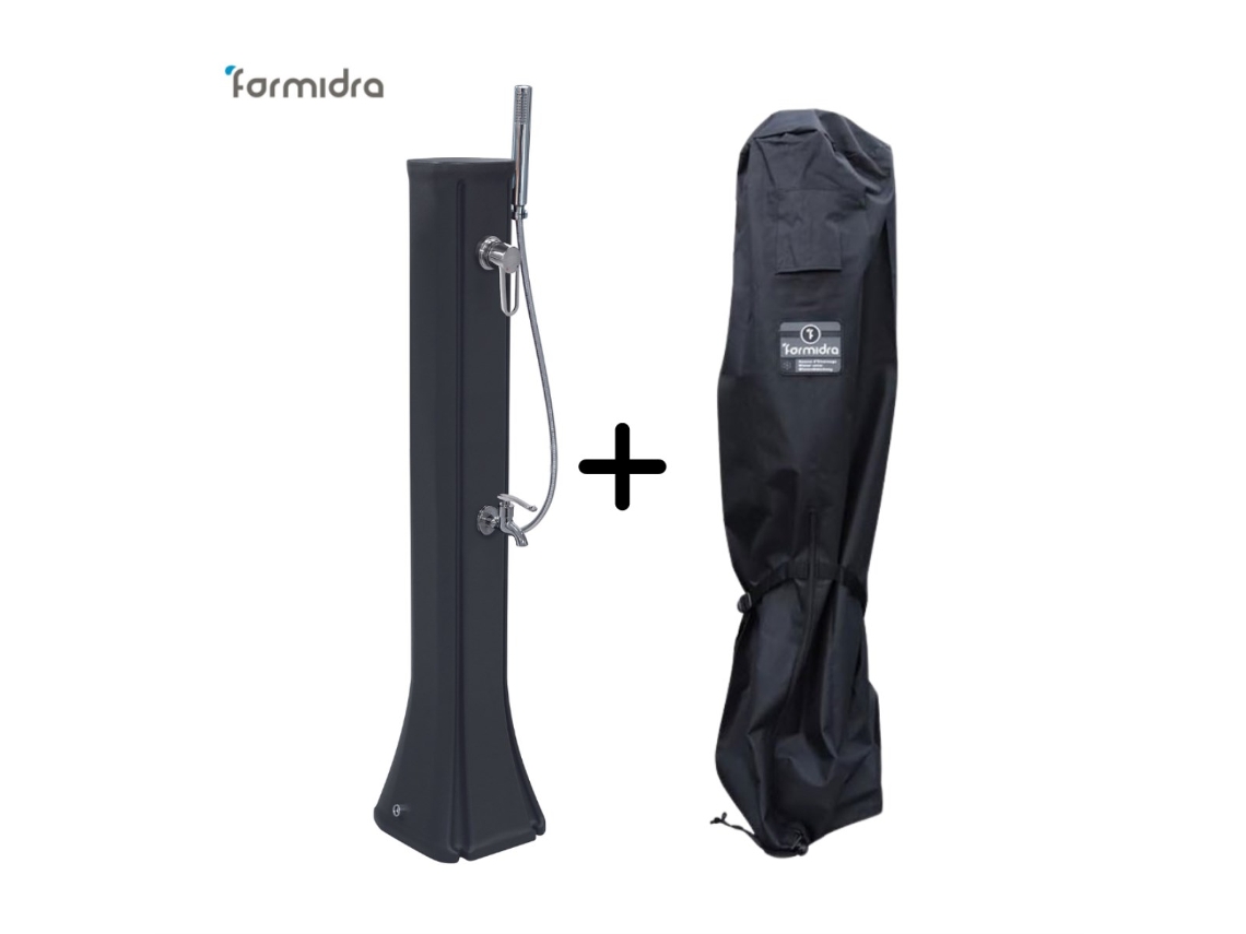 Duche Solar Happy Go 23l Antracite Com Capa De Inverno