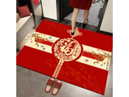 Laxiscreed Tapete De Entrada Com Nó Chinês Ano Da Serpente 80x120cm Para Entrada À Ásia