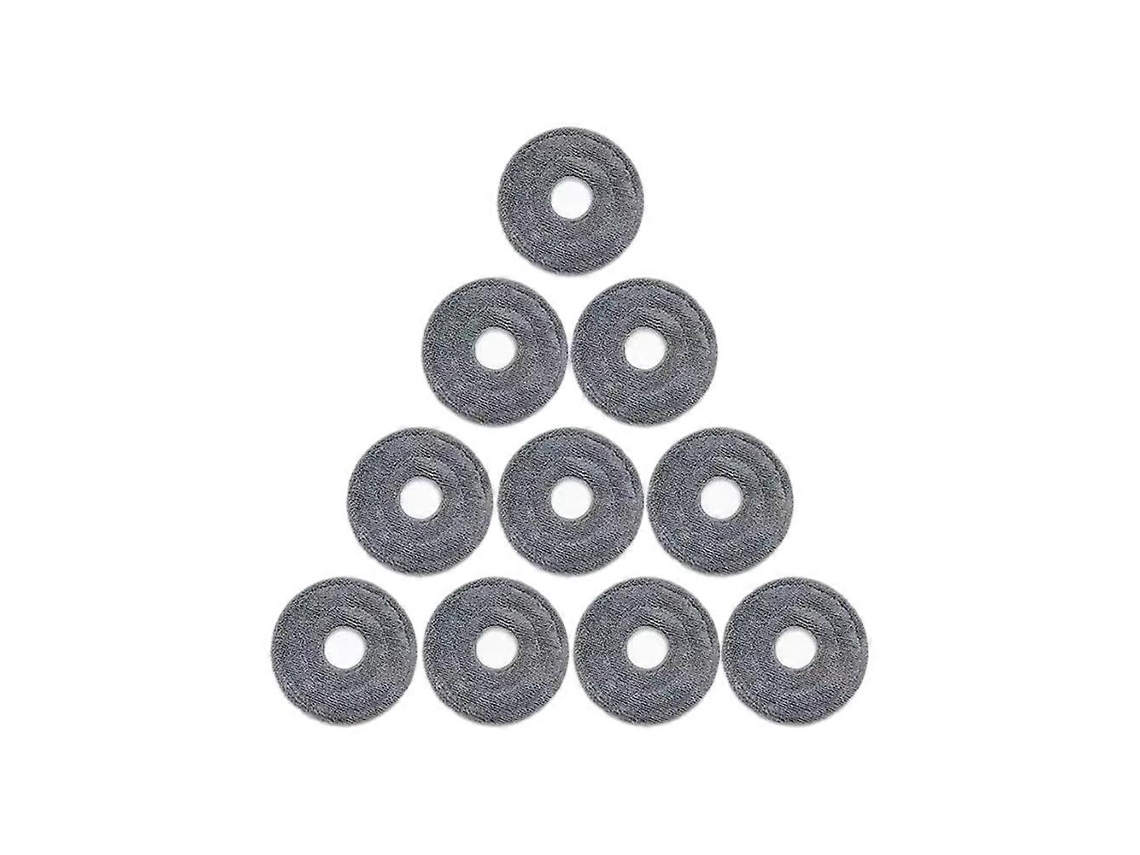 Conjunto De 10 Panos De Microfibra Para Esfregão Roborock S10 Maxv Slim / S9 Maxv Slim, Peças De Reposição Laváveis E Reutilizáveis.