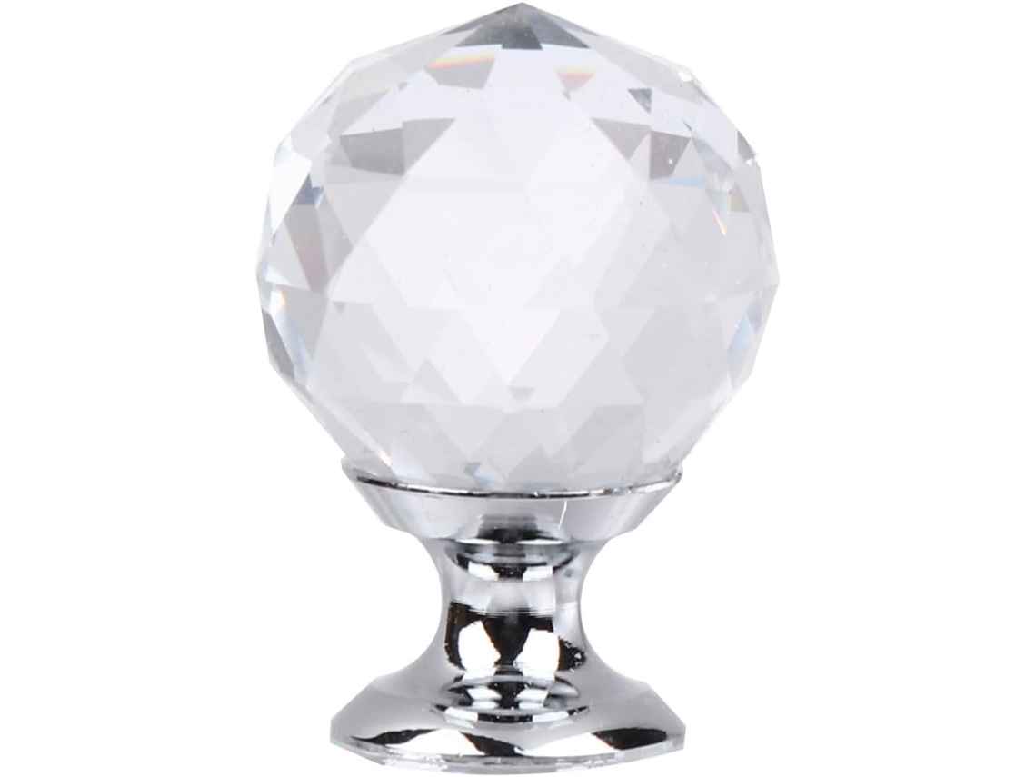 Puxadores Toyvian Modernos Em Formato De Bola Cristal, Design Simples E Elegante, Conjunto De 10-puxadores Decorativos