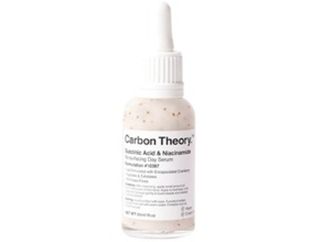 CARBON THEORY Succinic Acid & Niacinamide Re-Surfacing Day Serum Denní Pletové Sérum 30Ml