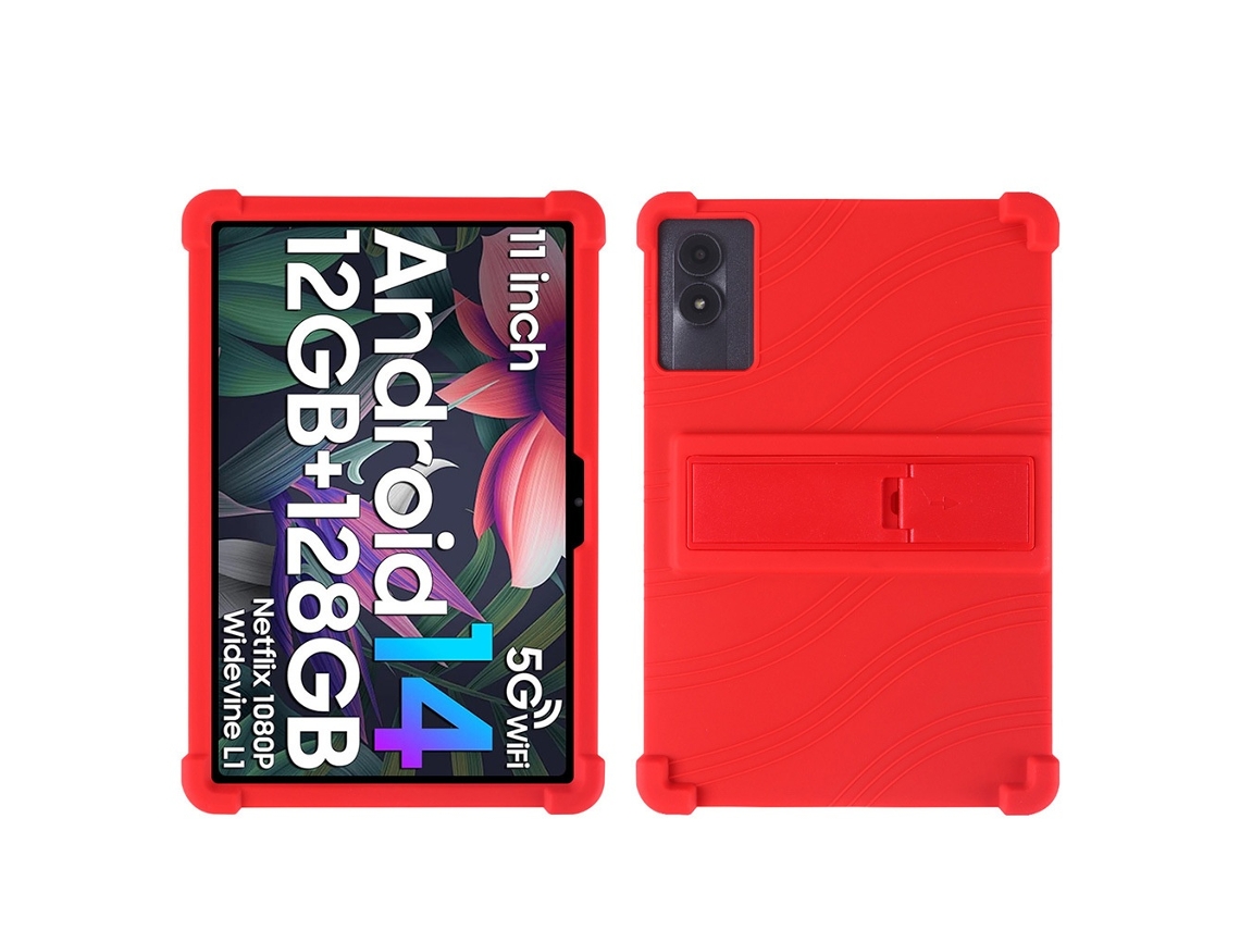 Elysve Capa Para Tablet Para Blackview Tab 90 Wi-fi Vermelho ( ), 10,92 Polegadas, À Prova De Quedas