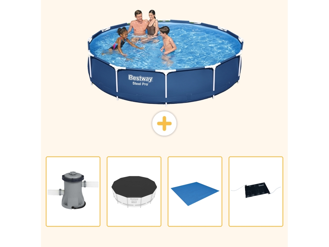 Bestway Piscina Bestway Steel Pro Redonda - 366x76 Cm - 5-peças S214