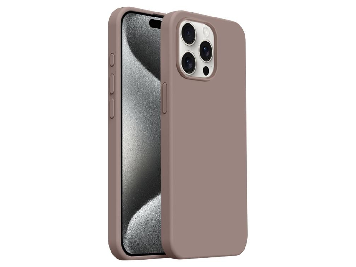Capa De Silicone Líquido Ultra Fina Para Iphone 15 Pro - Cobertura Total - Magsafe