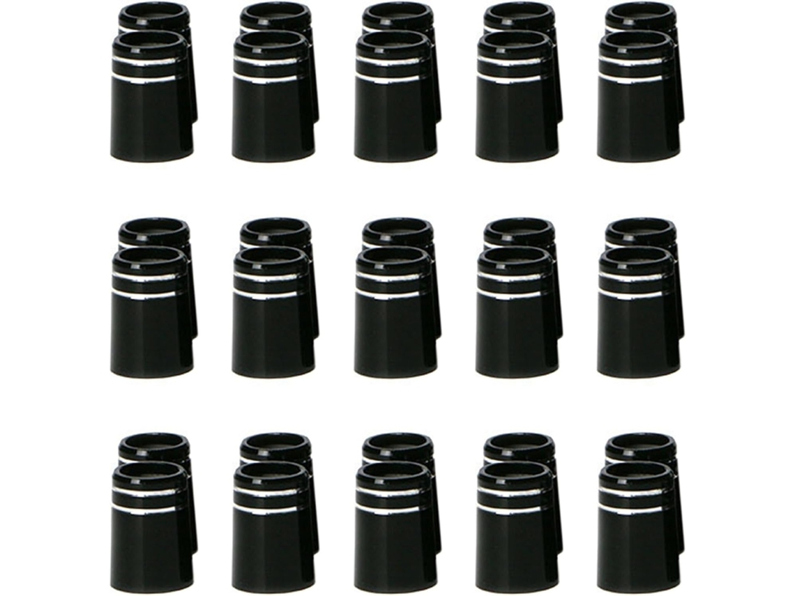 Conjunto de 30 Ponteiras de Golfe Cromadas com Anel Duplo SFUSHOS