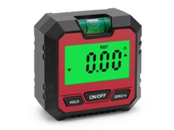 Nível De Bolha Magnético Portátil Com Visor Lcd, Medidor De Ângulo Digital E Inclinômetro Para Reparos Automotivos, Vermelho