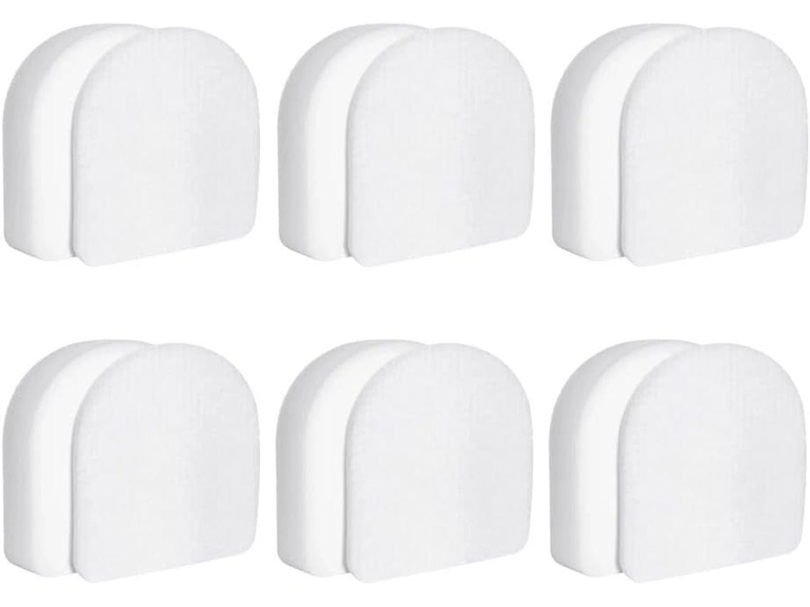 6 Filtros De Espuma Branca Para Aspirador Pó Shark Az3900ukt