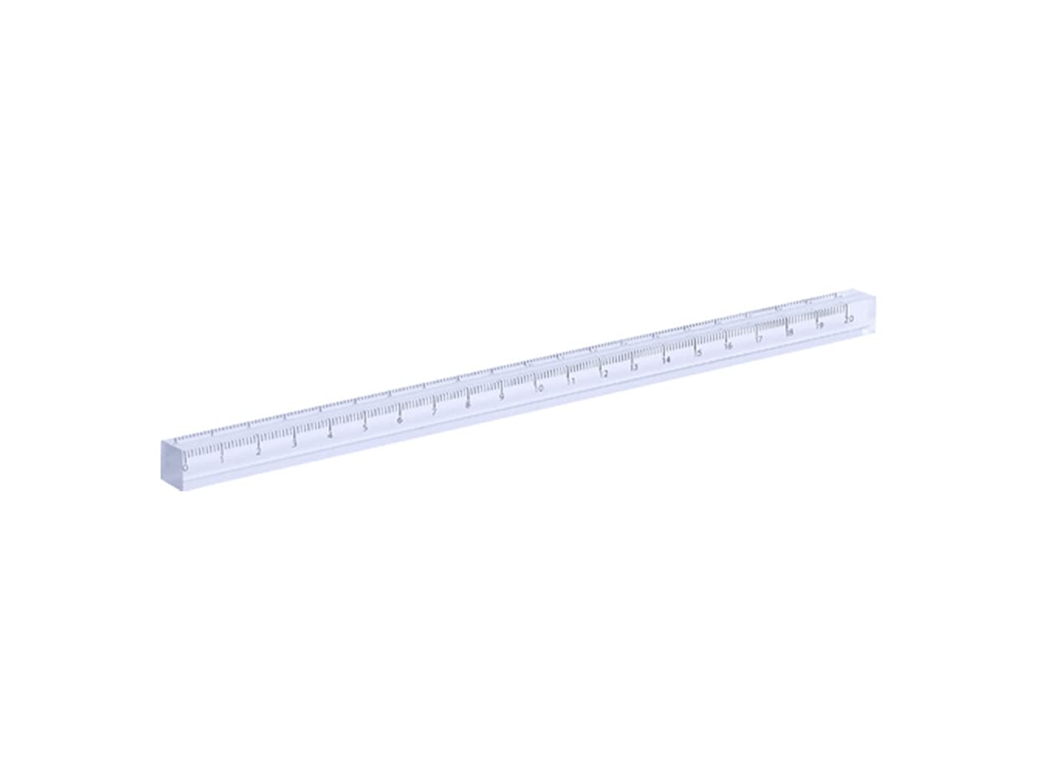 Régua Reta, Régua Matemática Precisa, 1 Cm De Espessura, Leve Para