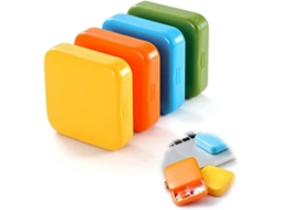 Conjunto De 4 Porta Comprimidos Pequenos Com 2 Compartimentos, Portátil, Para Armazenamento Porta Comprimidos, Dispensador Medicam Aquaforge