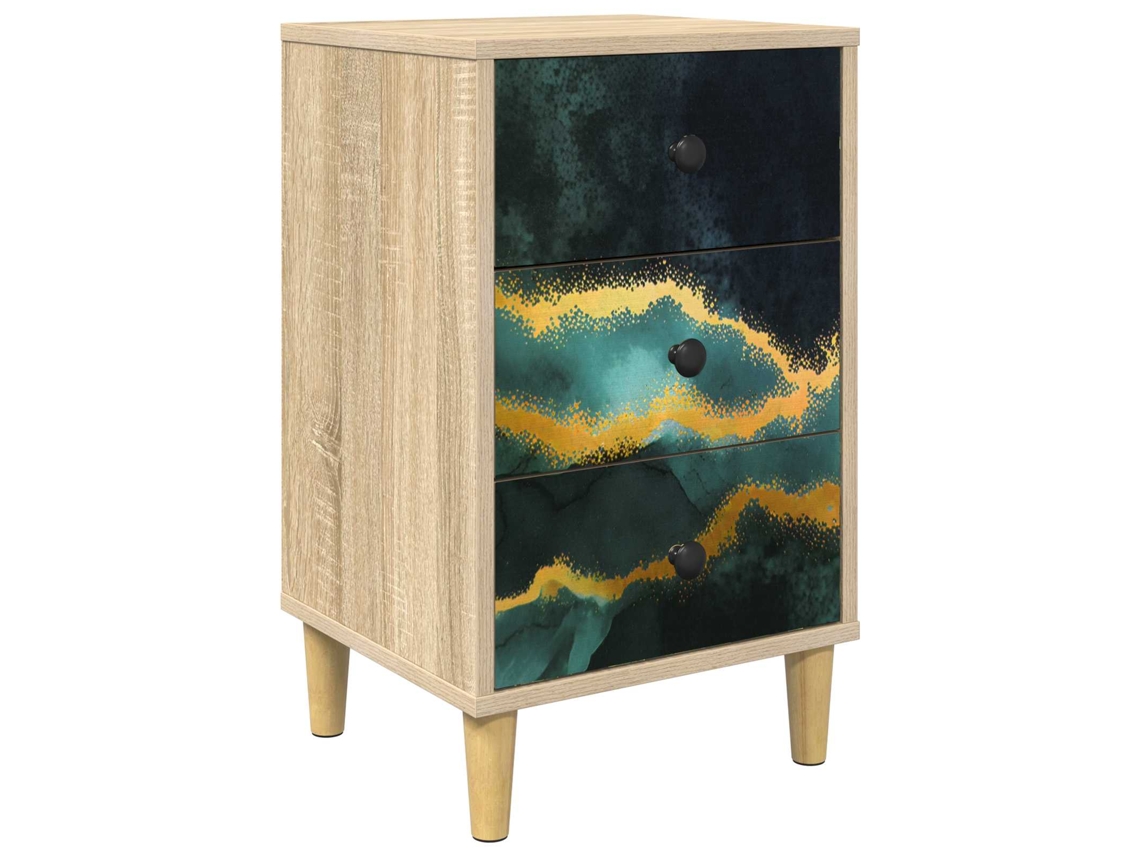 Maison Exclusive - Armário De Cabeceira Wijhe Carvalho Sonoma 36 X 33 X 60 Cm