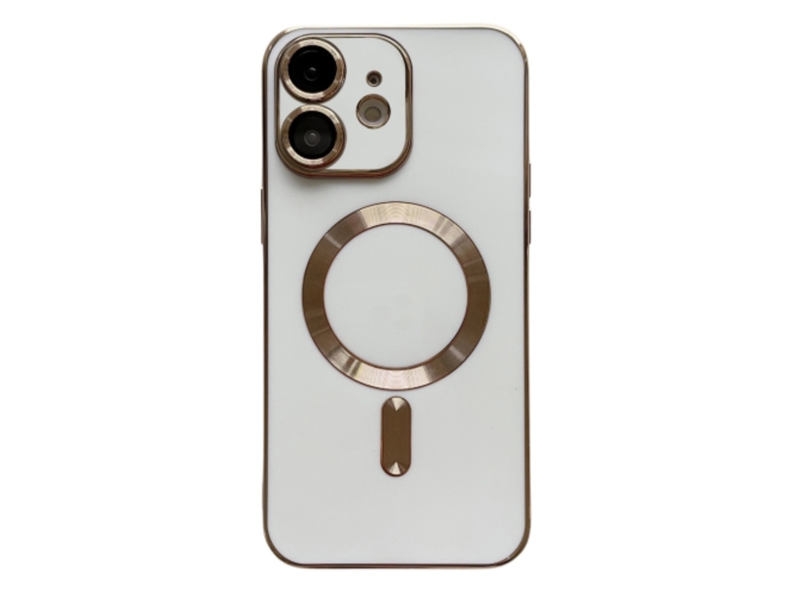 Lente para Telefone Mobile Phone Cases Magsafe Plating With para iPhone 11 Pele Sintética