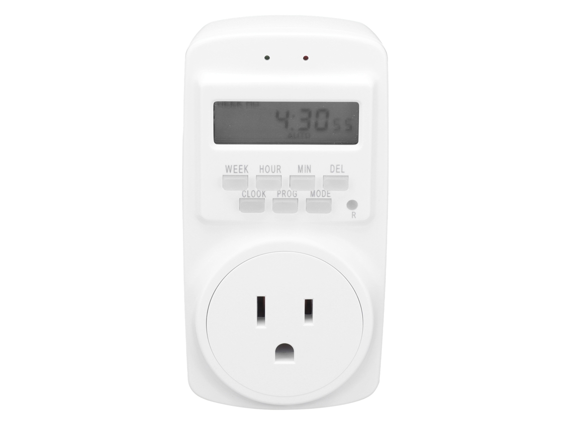 Disparo temporizado (padrão norte-americano, ampla faixa de tensão, 15A, controle remoto, disparo automático)
