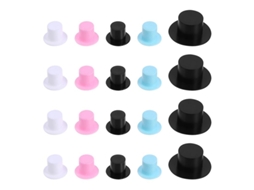 100Pcs Mini Chapéu de Plástico ALLINLESS
