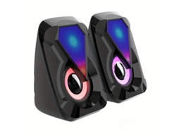 Mini Colunas de Computador Usb Estéreo Rgb Desktop Subwoofer Áudio Pc Notebook Alto-Falante de Mesa GERTIZ