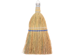 Vassoura Natural para Uso Interno e Externo Escova de Mão 30 Cm com Cabo Curto CHABERLU